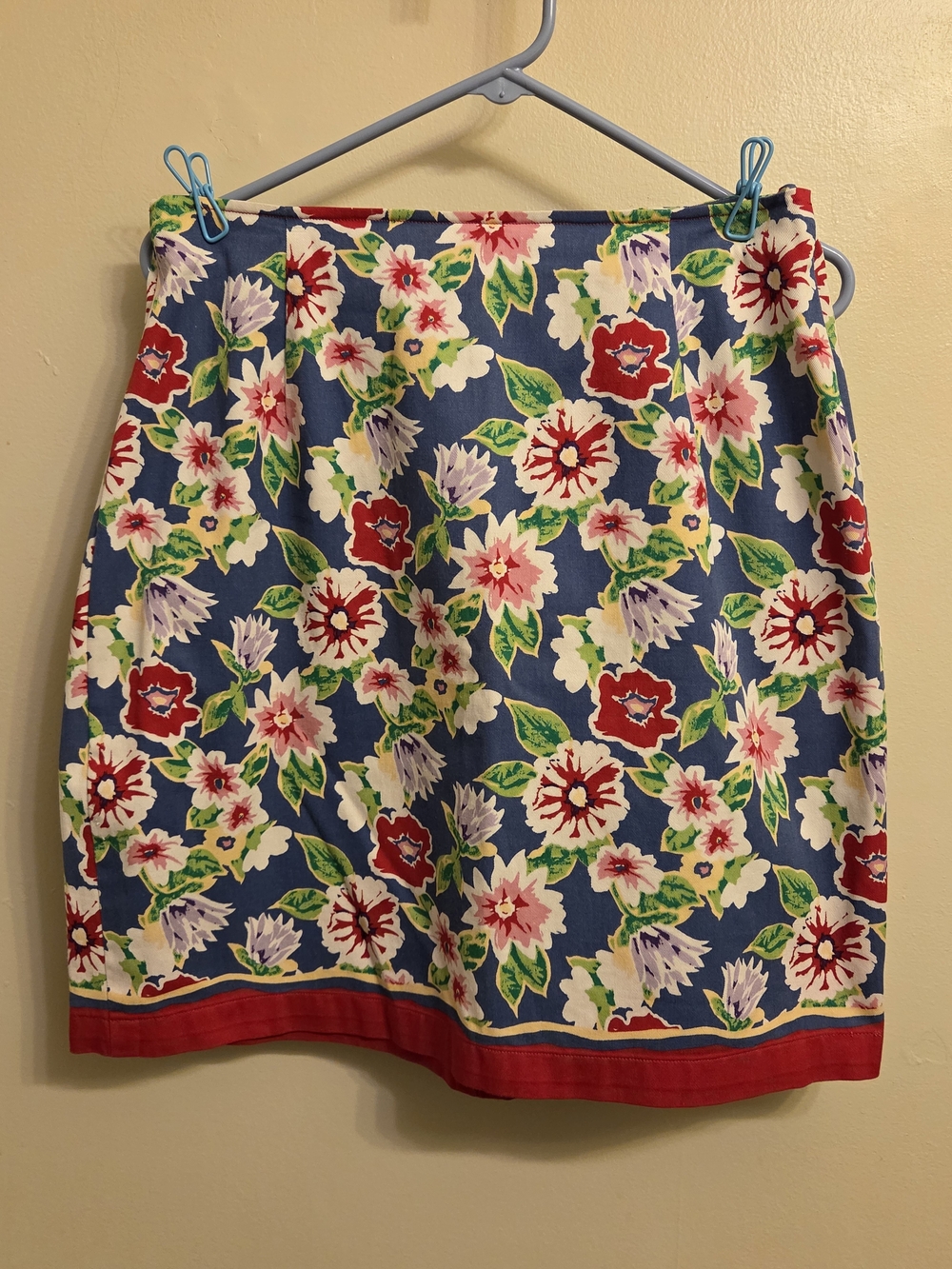Vintage Talbots Floral Mini Skirt Medium Cottagecore Coastal Chic Grandma Preppy